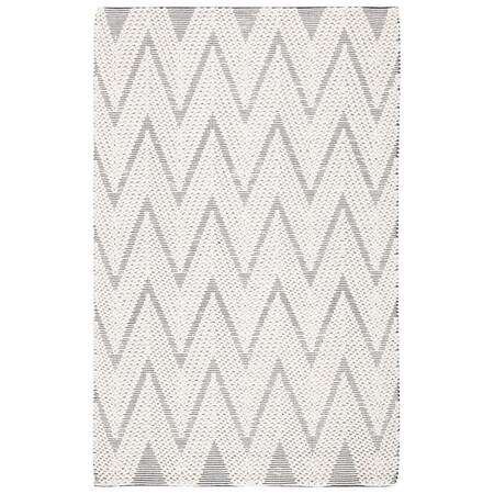 Safavieh 8 x 10 ft. Natural Bohemian Rectangle Flat Weave Rug Ivory & Black NAT279A-8